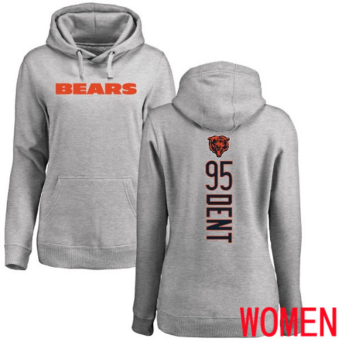 Chicago Bears Ash Women Richard Dent Backer NFL Football #95 Pullover Hoodie Sweatshirts